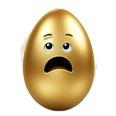 artificial intelligence breaks out of a golden egg sticker