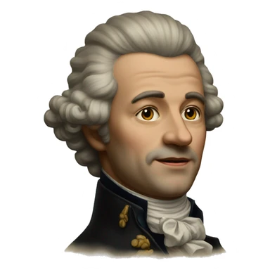 photorealistic aristocrat XVIII century sticker