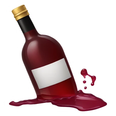 spilled wine sticker
