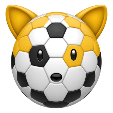 Una mascota de futbol soccer sticker