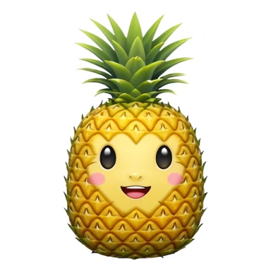 Pineapple labubu sticker