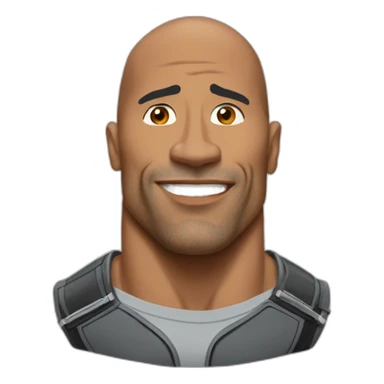 The rock qui fronce les sourcilr sticker