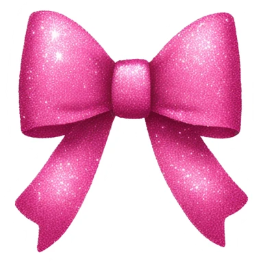 Pink glitter bow  sticker