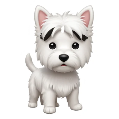 Westie dog sticker