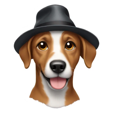 dog wif hat sticker