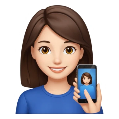 GIRL INFLUENCER BRUNETTE sticker