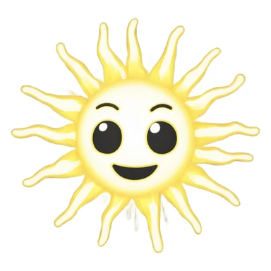 Child drawing of the sun sticker