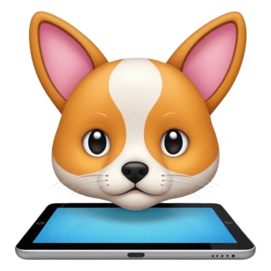 drawing a pet an ipad sticker