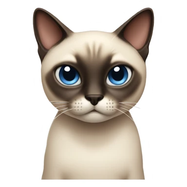siamese cat being bad sticker