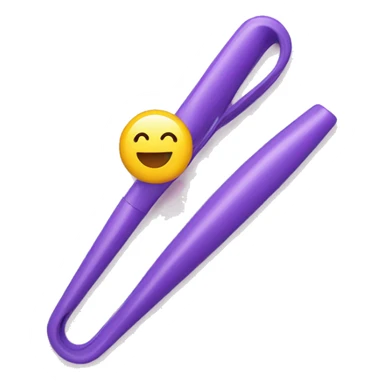 a plastic curler for hair on desk sticker