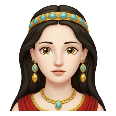 Ancient roman Women with Earrings sticker