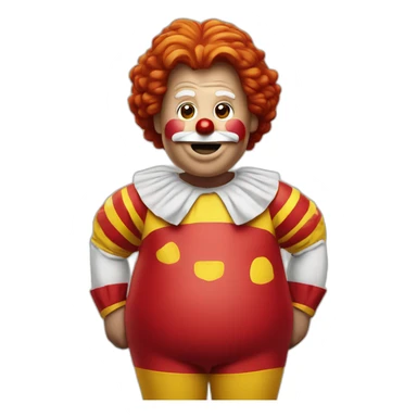 Fat Ronald Mcdonald sticker