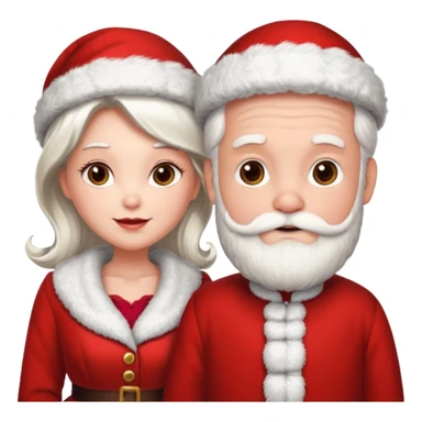 Mr. and Mrs. Clause sticker