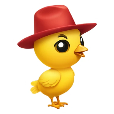 Yellow feminine chicky with long eyelashes communist hat sticker