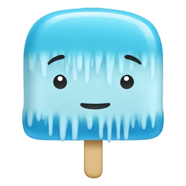 Ice pop blue sticker