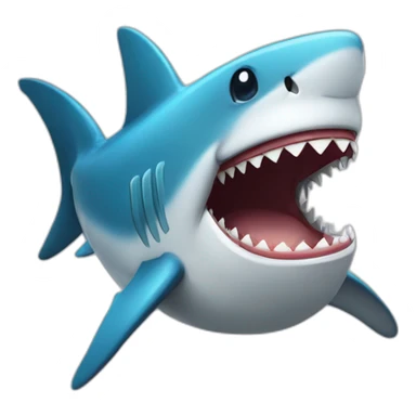 Shark laughing  sticker