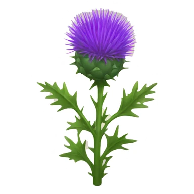 Emoji thistle sticker