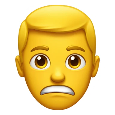 Emoji yellow student angry sticker