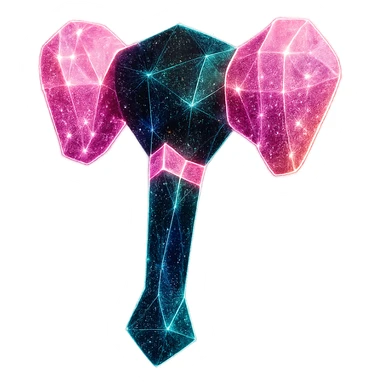 Add neon glow and glitter effects to the lightstick, keep the black and pink color scheme, no hearts, maintain original style. Transparent background. sticker