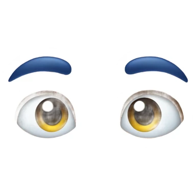 Use This 😀 emoji but the skin colour is blue and has eyebrows sticker