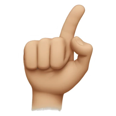 finger pointing down sticker