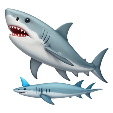 Tiburón con piernas y zapatos sticker