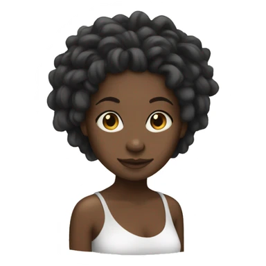 Black girl with locs sticker