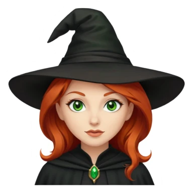 Red haired witch, sassy sticker
