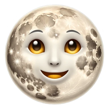 phases of the moon: full moon sticker