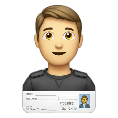 driving license sticker