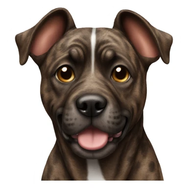 Brindle dog sticker
