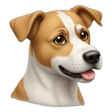 Chien a l'envers  sticker