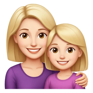 Mom and daughter  sticker