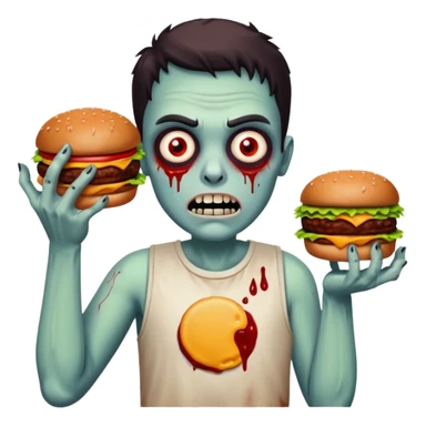 zombie drive-thru cravings sticker