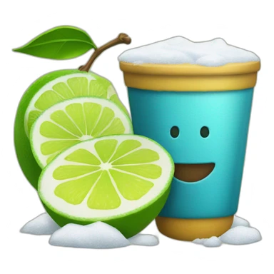 tejuino con nieve de limon sticker