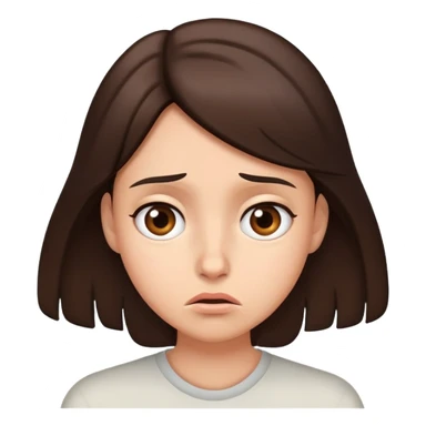 Nervous brunette  sticker