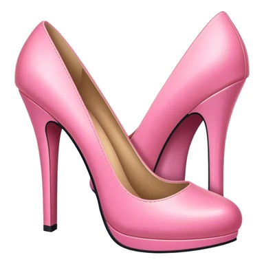 Pink high heel sticker