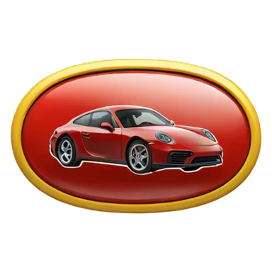 Porsche logo sticker