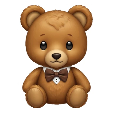 Teddy bear with bow tie sticker