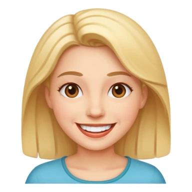 Woman who's really happy sticker