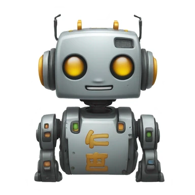 Nanxing robot style inscription in english sticker