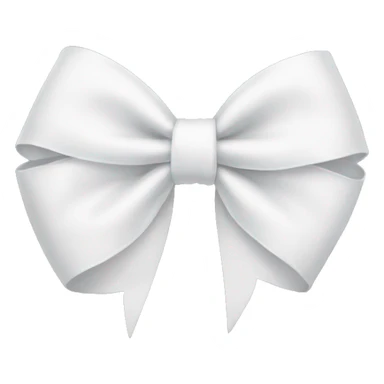 white bow sticker