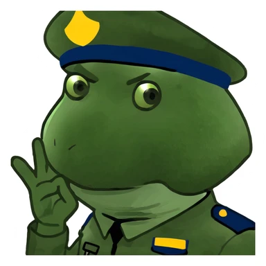 Right hand facing down to the left like a soldier salute sticker