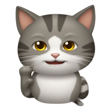 gato tomando mate sticker