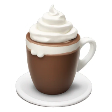 Hot Chocolate with whipped cream sticker