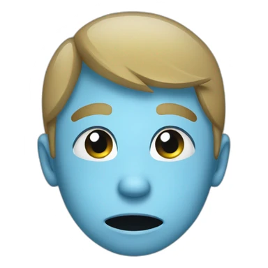 Saluting face crying smile sticker