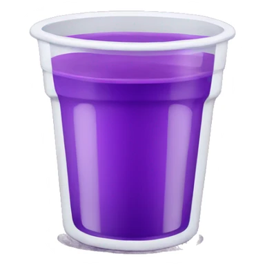 purple juice in a double cup sticker