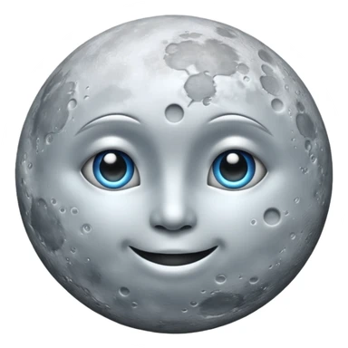 moon without face  sticker