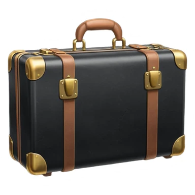 black suitcase sticker