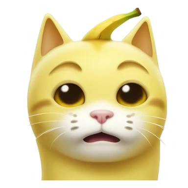 Banana cat crying sticker
